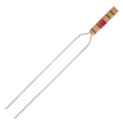 Espeto P/Churrasco Starlux Ud Cromado Duplo 75cm