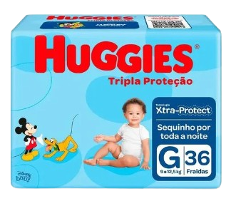 Fralda D.Huggies Tr.Prot Econ.Pq 36un