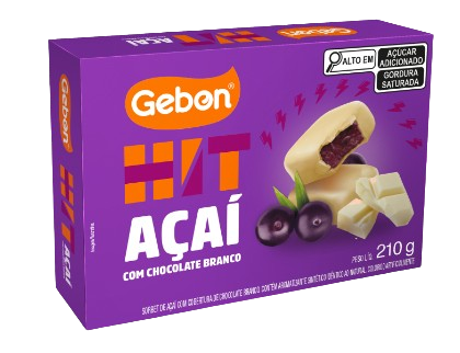 Hot Acai Gebon 210g C/Chocolate Branco