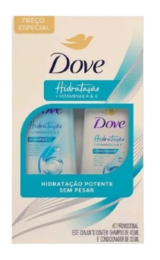 Kit Dove Sham.400ml+cond 200ml Hidrat Vi a e e