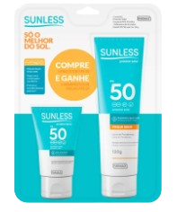 Kit Protetor Solar Sunless 120g + 30g Fps 50