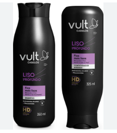 Kit Shampoo + Cond Vult 400ml Lisos Reg