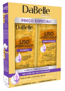 Kit Shampoo + Condic.Dabelle 425ml Liso Arras.
