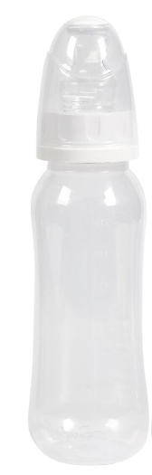 Mamadeira Baby Go 240ml Silicone Orto Colors Branca
