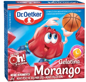 Materia Prima Po p Gelat.Oetker Morango