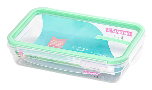 Pote Herm.C/ Travas Freshy Verde 820ml