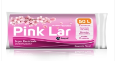 Saco P/Lixo Pink Lar 50l C/20