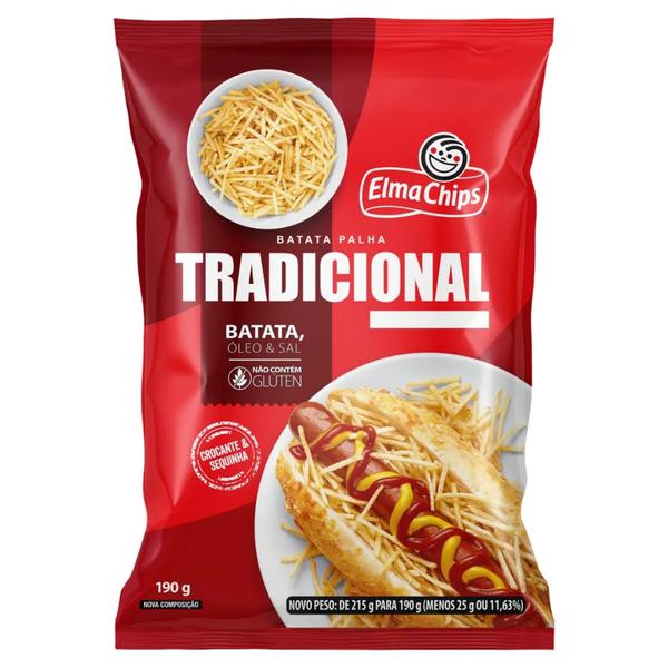 BATATA PALHA ELMA CHIPS TRADICIONAL 190G