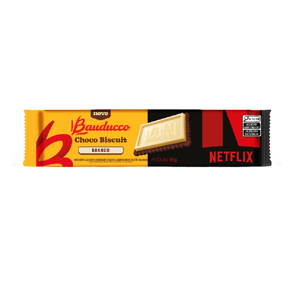 BISCOITO BAUDUCCO CHOCO BISCUIT NETFLIX 80G