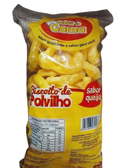 BISCOITO DE POLVILHO QUEIJO SABOR DE GOMA 60G
