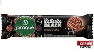 BISCOITO PIRAQUE MALTADO BLACK COBERTO 80G