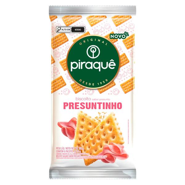 BISCOITO PIRAQUE SALGADO PRESUNTINHO 138G