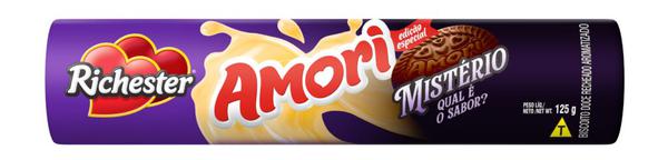 BISCOITO RECHEADO AMORI SABOR BANANA SPLIT 125G