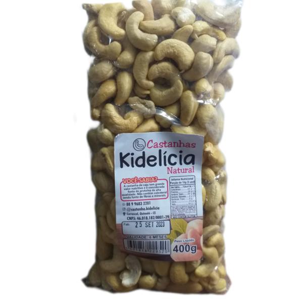 CASTANHA DE CAJU NATURAL KIDELICIA 400G
