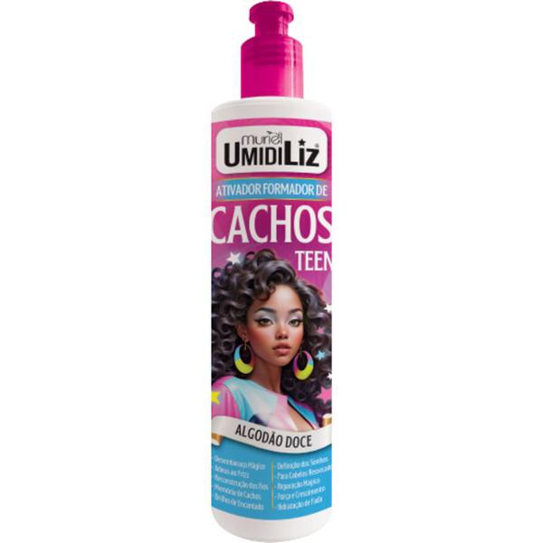 CREME ATIVADOR DE CACHOS TEEN UMIDILIZ ALGODAO DOCE 300ML