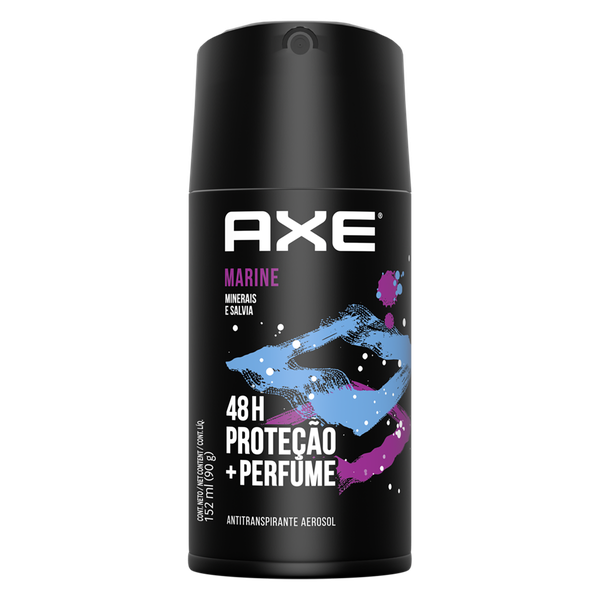 DESODORANTE AEROSOL AXE MARINE MINERAIS E SALVIA 90G