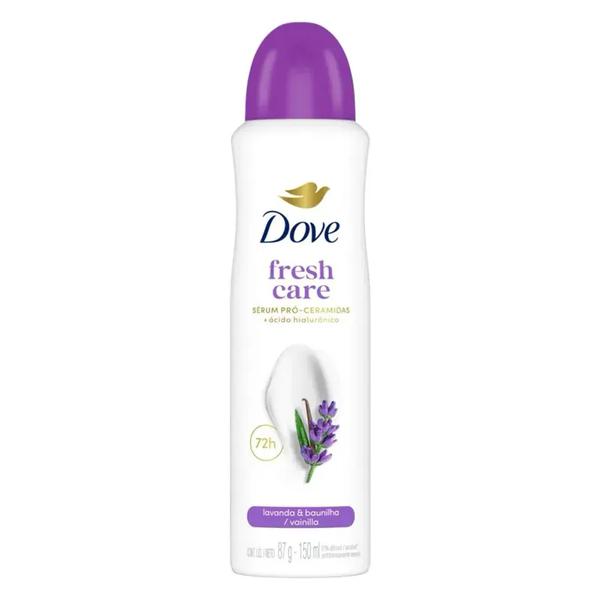 DESODORANTE AEROSOL DOVE FRESH CARE LAVANDA E BAUNILHA 150ML
