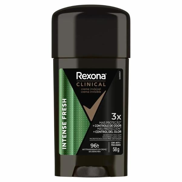 DESODORANTE EM CREME REXONA CLINICAL INTENSE FRESH 58G
