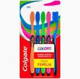 ESCOVA DENTAL COLGATE COLORS PACK C/4 UND