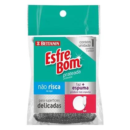 ESPONJA ESFREBOM PRATEADA NAO RISCA