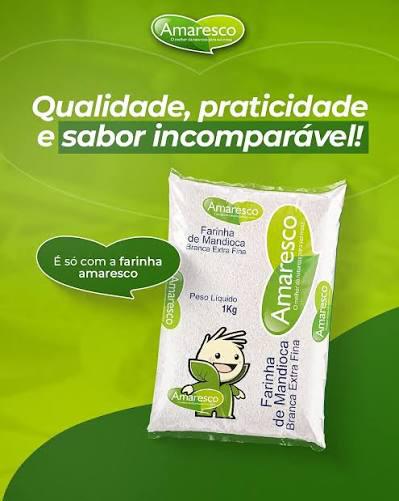 FARINHA DE MANDIOCA BRANCA AMARESCO FINA 1KG