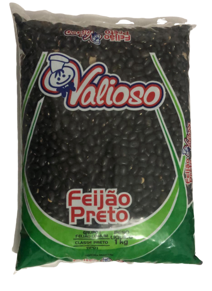 FEIJAO PRETO VALIOSO 1KG