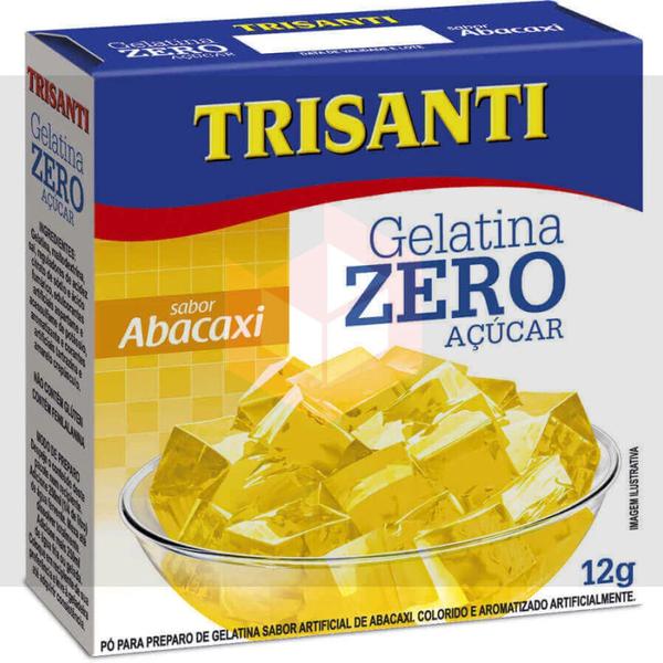 GELATINA ZERO TRISANI ABACAXI 12G
