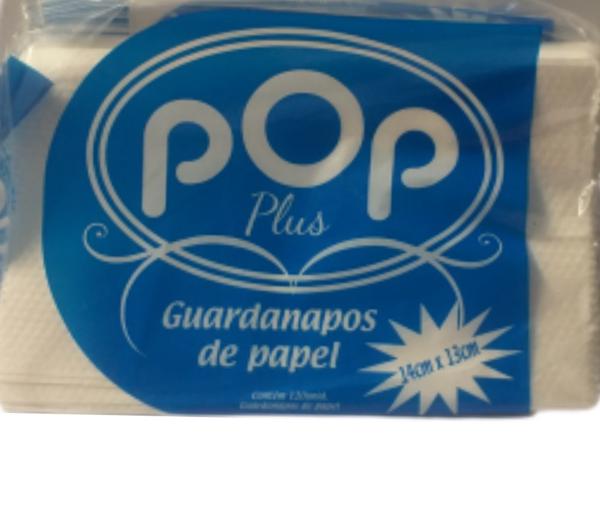 GUARDANAPOS DE PAPEL POP PLUS C/ 120 UND 14CMX13CM