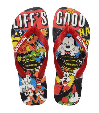 HAVAIANA TOP DISNEY CLASSICS BRANCO/VERM AP 33/34