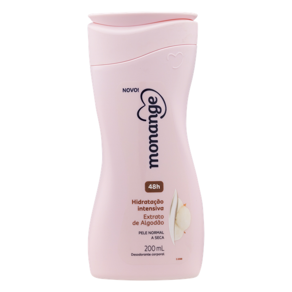 HIDRATANTE MONANGE EXTRATO DE ALGODAO 200ML