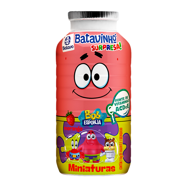 IOGURTE BATAVINHO BOB ESPONJA MORANGO GRF 110G