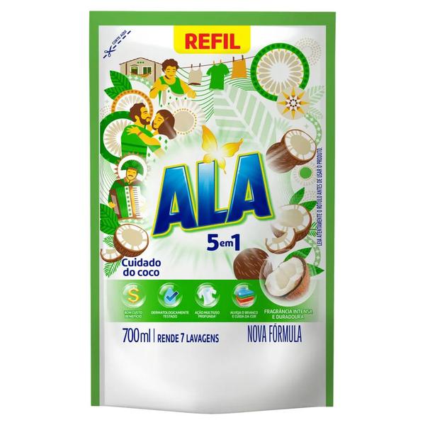 LAVA ROUPAS ELIQUIDO ALA COCO 700ML