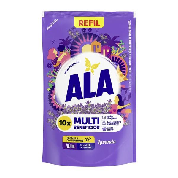 LAVA ROUPAS LIQUIDO ALA LAVANDA 700ML