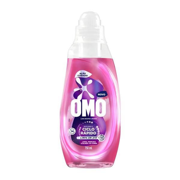 LAVA ROUPAS LIQUIDO OMO ACAO CUIDADO 750ML
