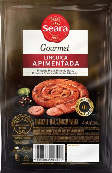 LINGUICA DE PERNIL GOURMET APIMENTADA SEARA 450G