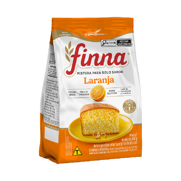 MISTURA PARA BOLO FINNA LARANJA 400G