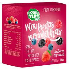 MIX FRUTAS VERMELHAS CONGELADO NOSSA FRUTA 400G