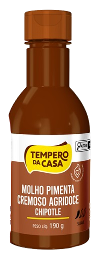 MOLHO PIMENTA CREMOSO AGRIDOCE CHIPOTLE TEMPERO DA CASA 190G