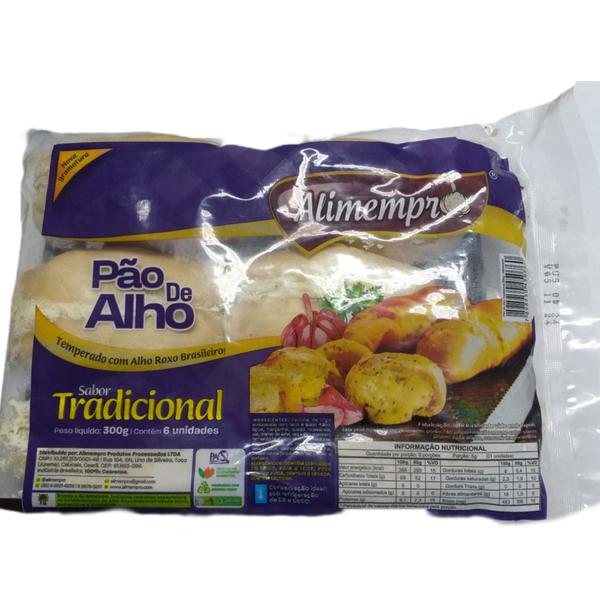 PAO DE ALHO TRADICIONAL ALIMEMPRO 300G