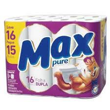 PAPEL HIGIENICO MAX PURE NEUTRO FOLHA DUPLA C/16 UND
