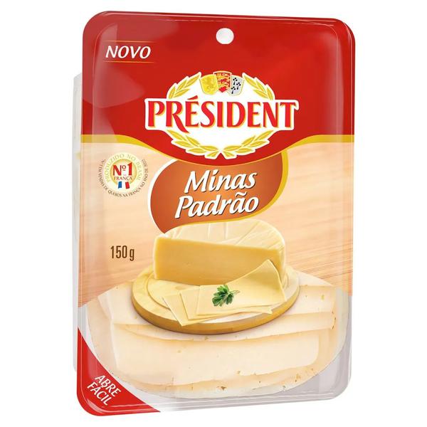 QUEIJO MINAS PADRAO FATIADO PRESIDENT 150G