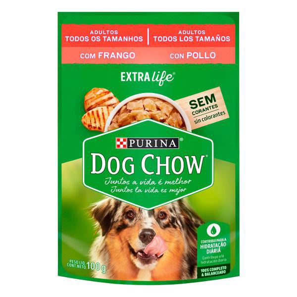 RACAO DOG CHOW ADULTOS CARNE/FGO/PORCO SCH 85G