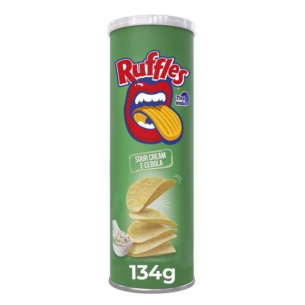 RUFFLES TUBO SOUR CREAM E CEBOLA 134G