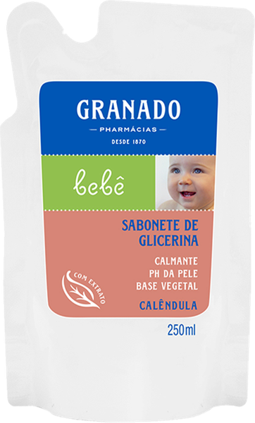 SABONETE GRANADO LIQUIDO BEBE CALENDULA SCH 250ML