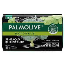 SABONETE PALMOLIVE ARGILA PRETA  E OLEO DE EUCALIPTO 85G