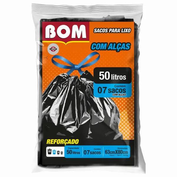 SACO DE LIXO BOM ALMOFADA COM ALCAS 50 LTS C 07