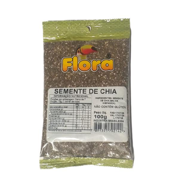 SEMENTE DE CHIA FLORA PCT 100G
