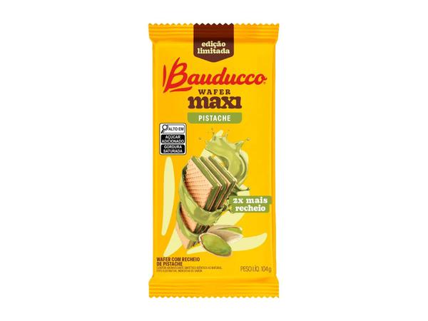 WAFER MAXI PISTACHE BAUDUCCO 104G