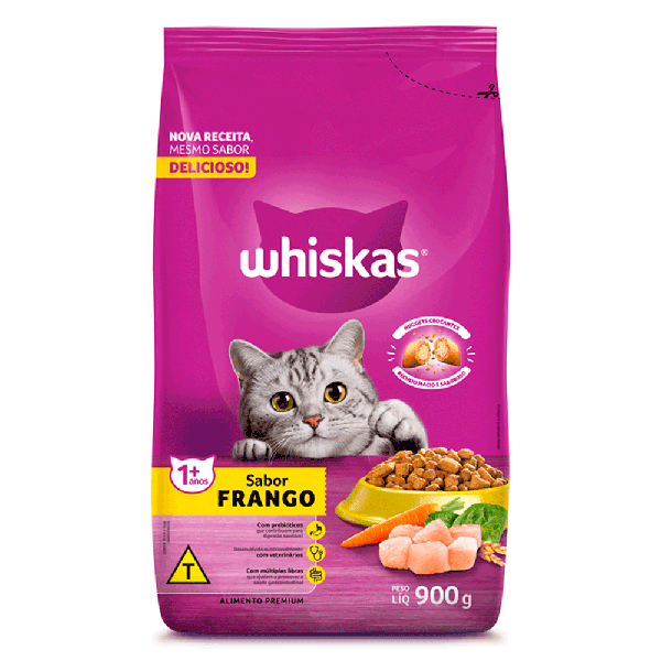WHISKAS  ADULTO FRANGO 900G