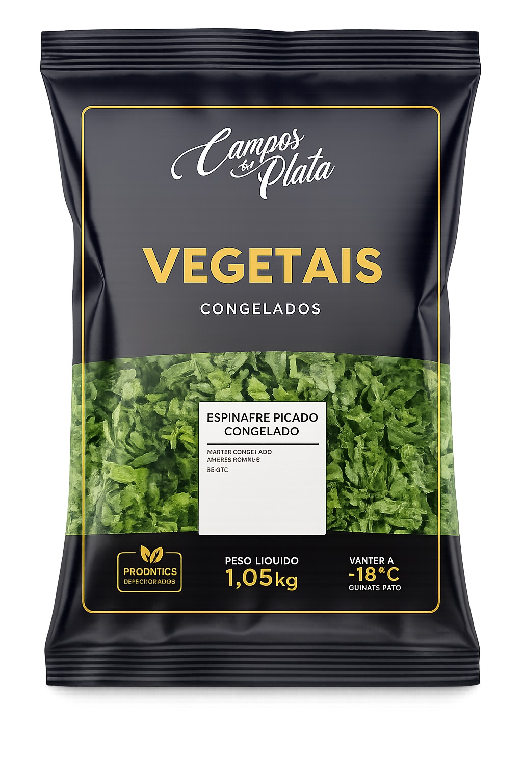 ESPINAFRE CONGELADO PICADO CAMPOS DEL PLATA 1,05K
